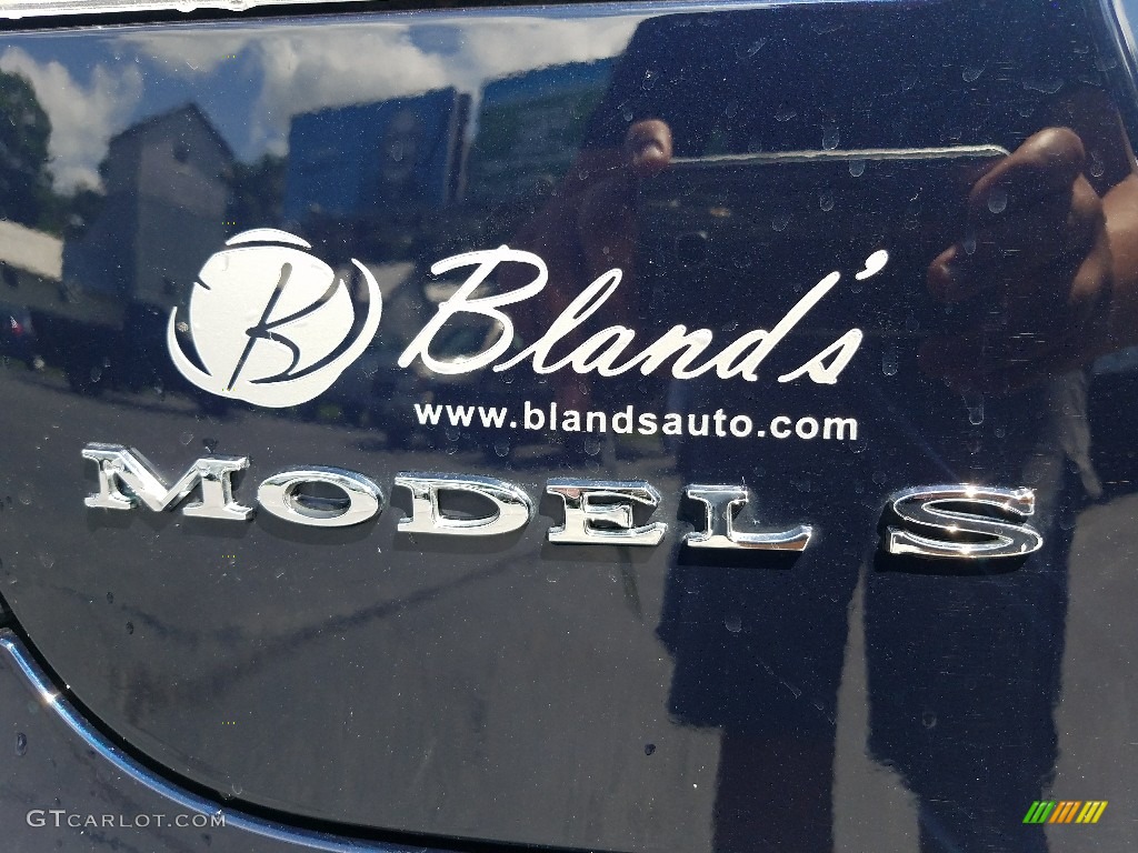2014 Model S  - Blue Metallic / Tan photo #5