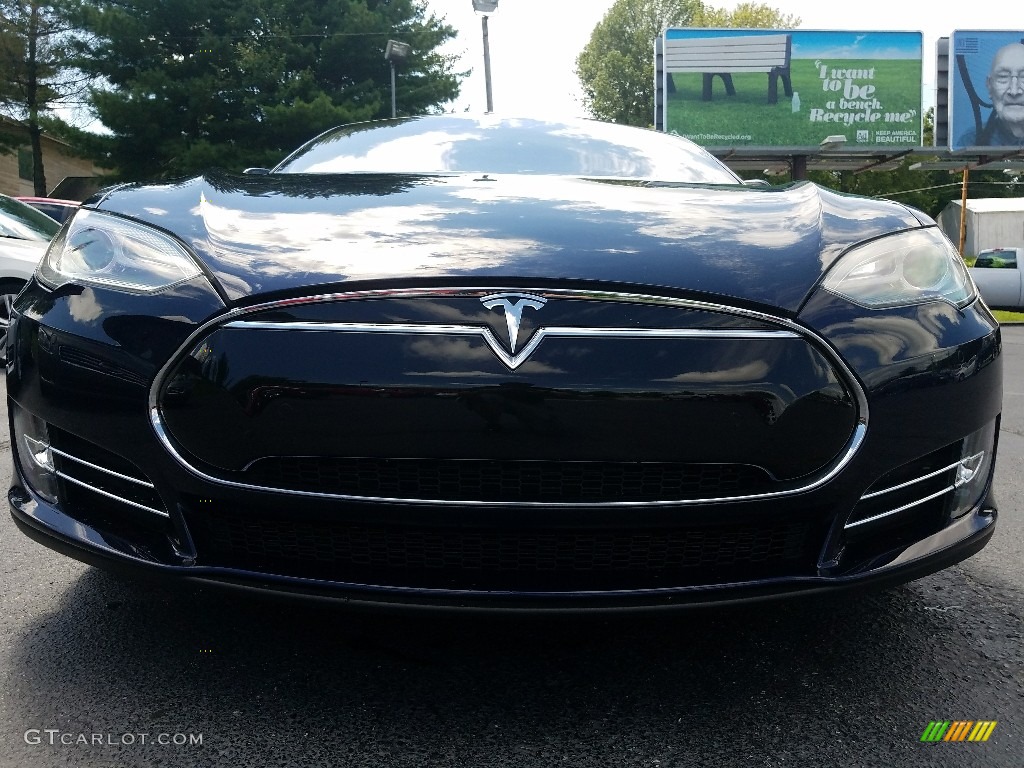 2014 Model S  - Blue Metallic / Tan photo #11