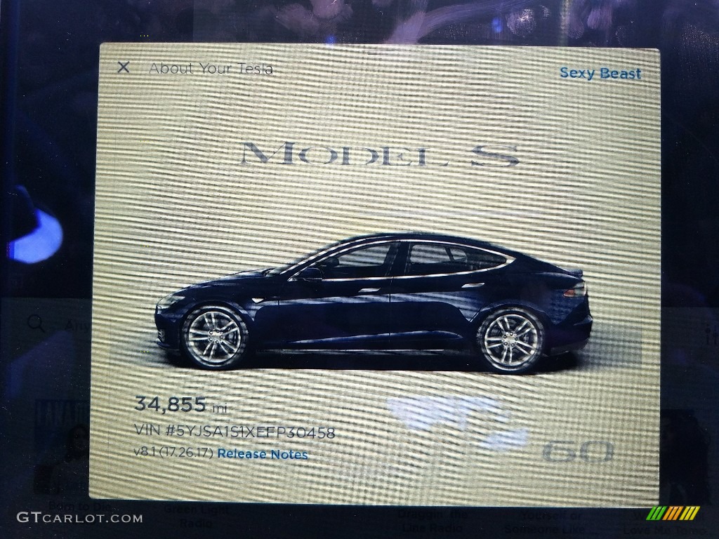 2014 Model S  - Blue Metallic / Tan photo #21
