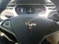 Tan 2014 Tesla Model S Standard Model S Model Steering Wheel