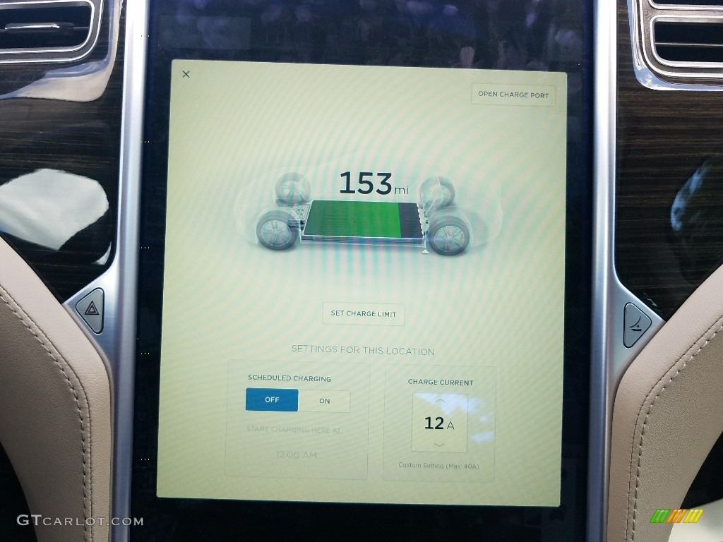 2014 Model S  - Blue Metallic / Tan photo #38