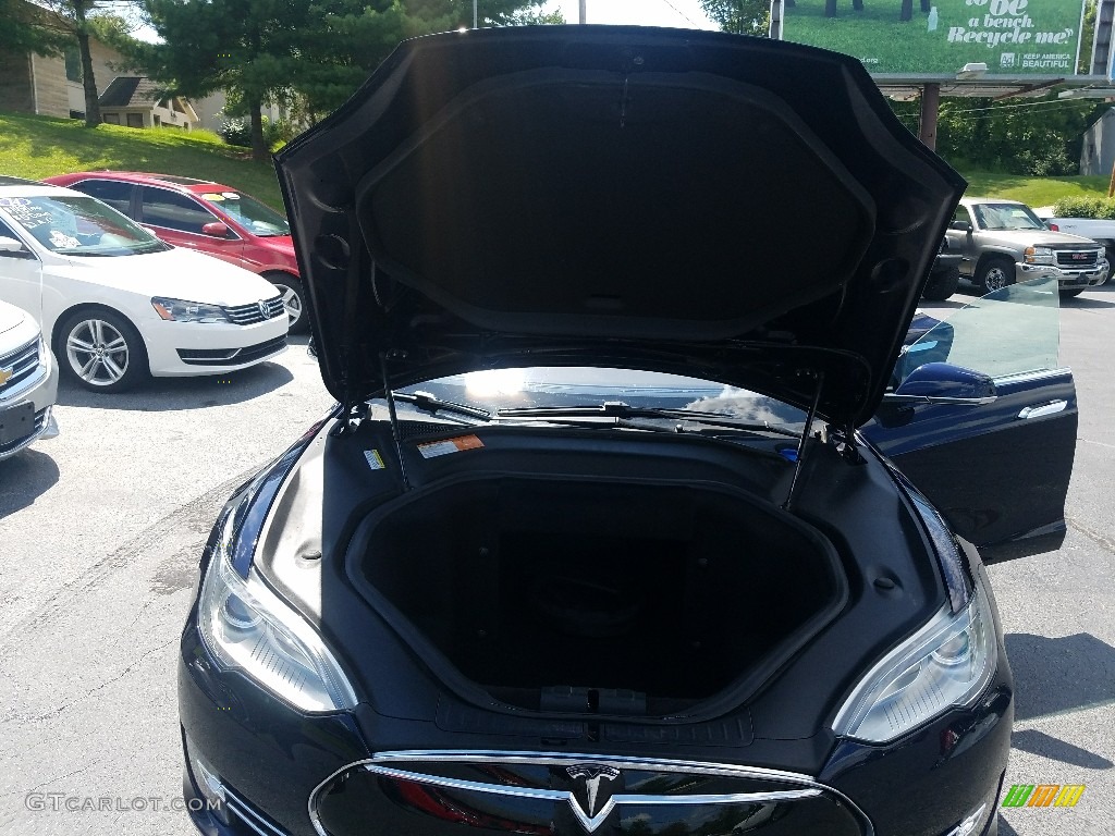 2014 Model S  - Blue Metallic / Tan photo #57