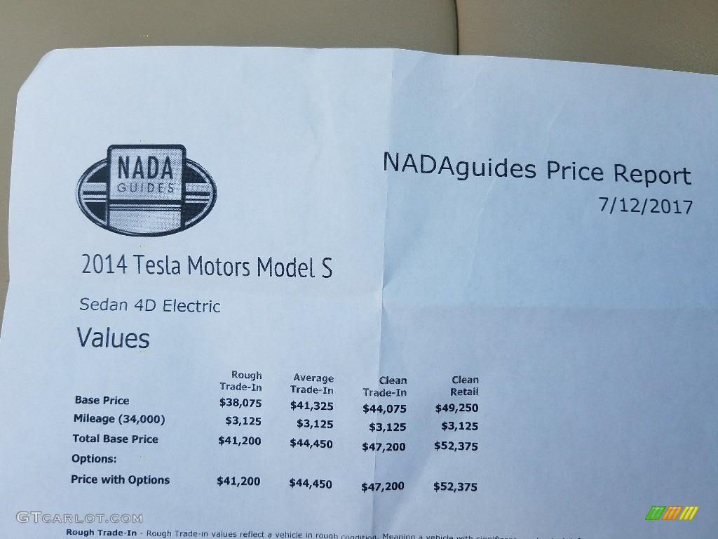 2014 Model S  - Blue Metallic / Tan photo #60