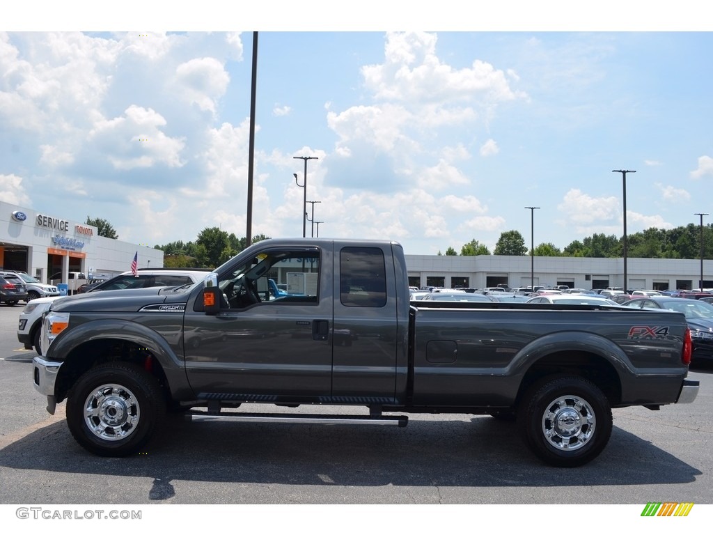 2016 F250 Super Duty XLT Super Cab 4x4 - Magnetic Metallic / Steel photo #5