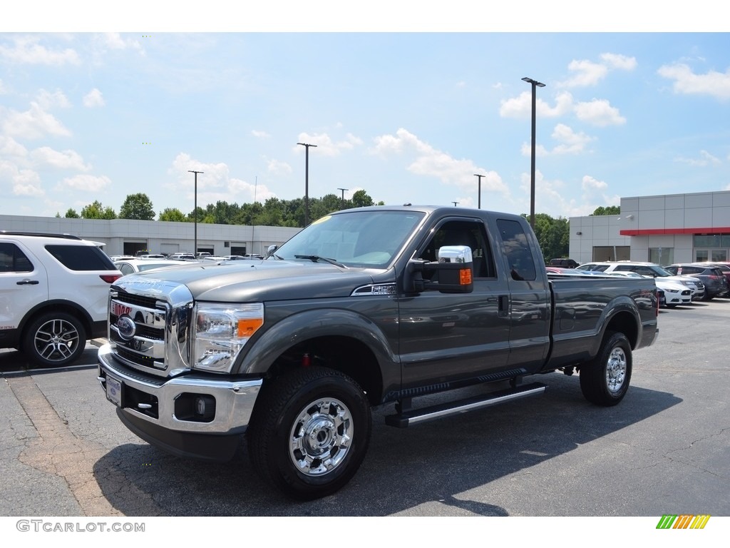 2016 F250 Super Duty XLT Super Cab 4x4 - Magnetic Metallic / Steel photo #6