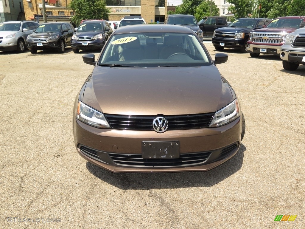 2014 Jetta S Sedan - Toffee Brown Metallic / Latte Macchiato photo #4