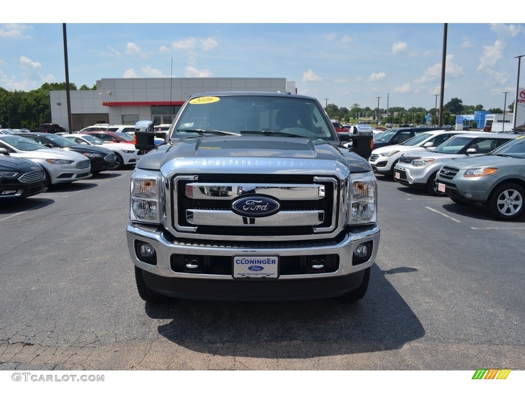 2016 F250 Super Duty XLT Super Cab 4x4 - Magnetic Metallic / Steel photo #7