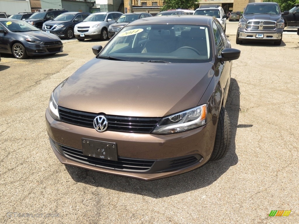 2014 Jetta S Sedan - Toffee Brown Metallic / Latte Macchiato photo #5