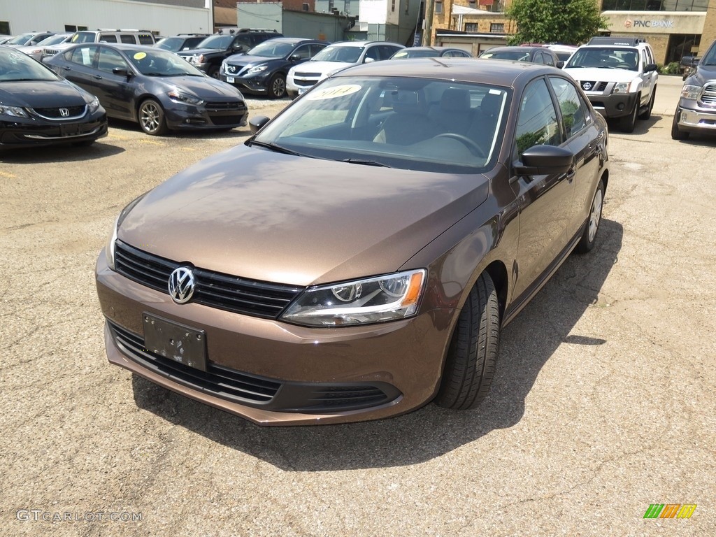 2014 Jetta S Sedan - Toffee Brown Metallic / Latte Macchiato photo #6
