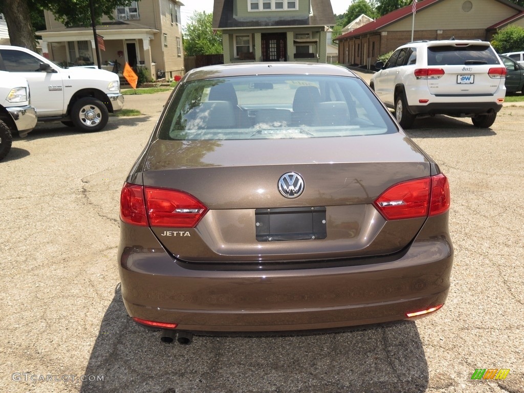 2014 Jetta S Sedan - Toffee Brown Metallic / Latte Macchiato photo #9