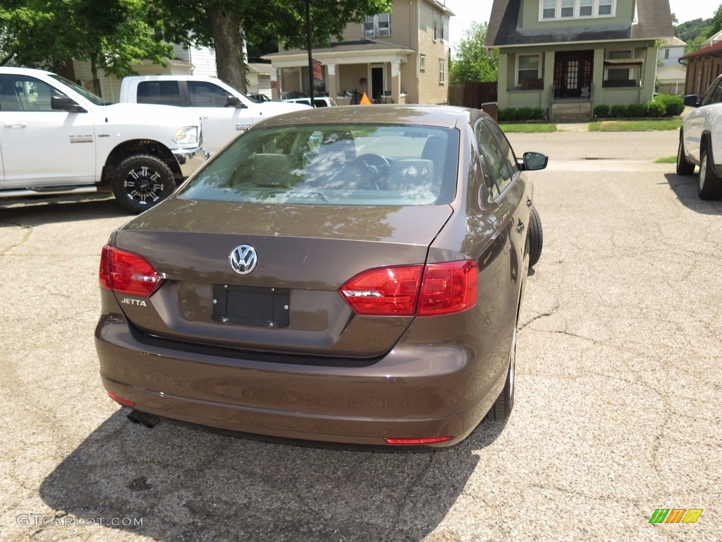2014 Jetta S Sedan - Toffee Brown Metallic / Latte Macchiato photo #10