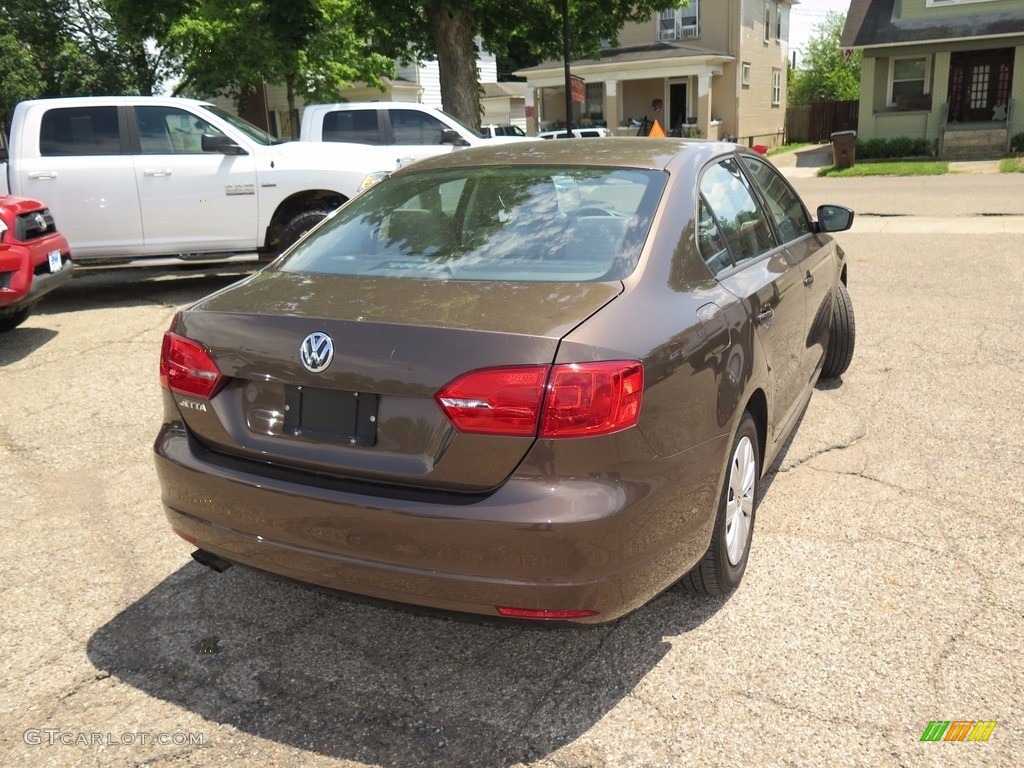 2014 Jetta S Sedan - Toffee Brown Metallic / Latte Macchiato photo #11