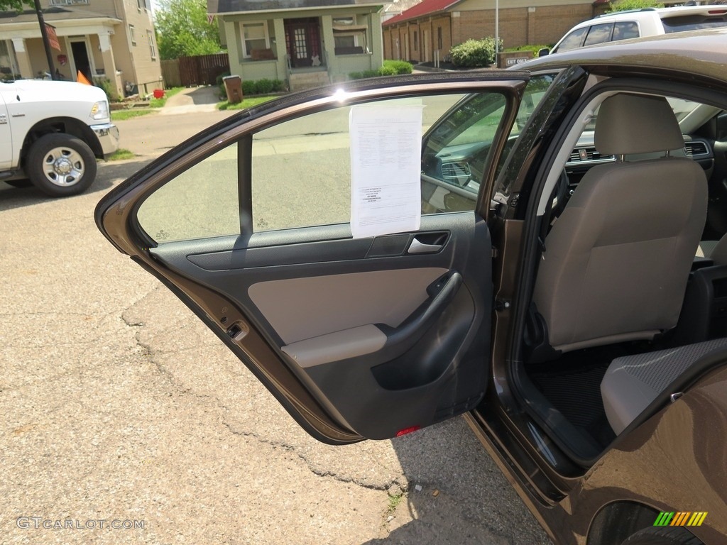 2014 Jetta S Sedan - Toffee Brown Metallic / Latte Macchiato photo #24