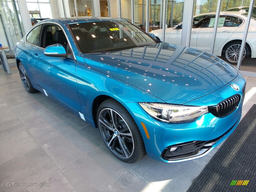 2018 4 Series 430i xDrive Coupe - Snapper Rocks Blue Metallic / Black photo #1