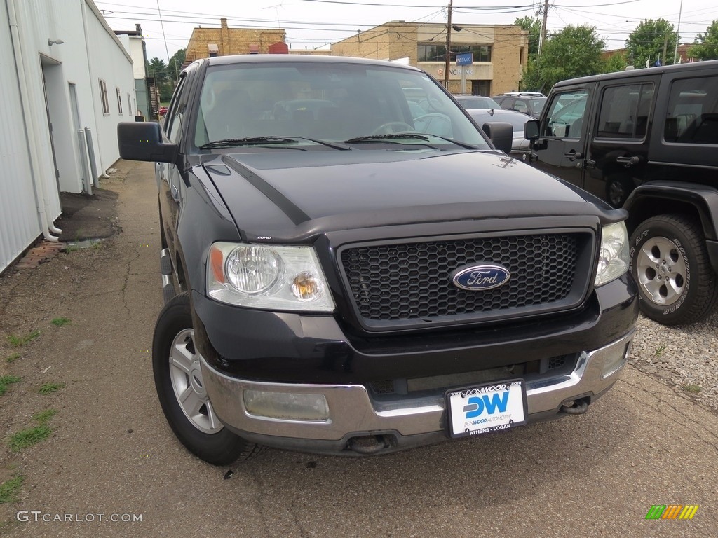 2004 F150 XLT SuperCab 4x4 - Black / Medium Graphite photo #3