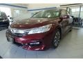 2017 Crimson Pearl Honda Accord Hybrid Touring Sedan #121259291