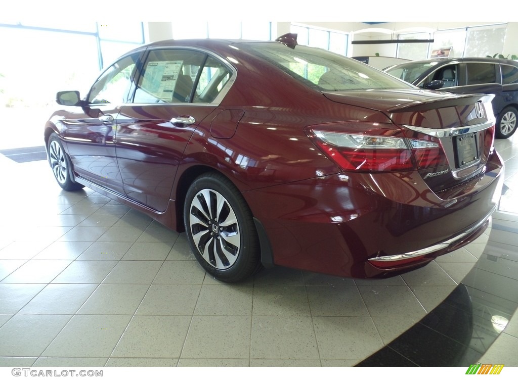 2017 Accord Hybrid Touring Sedan - Crimson Pearl / Ivory photo #2