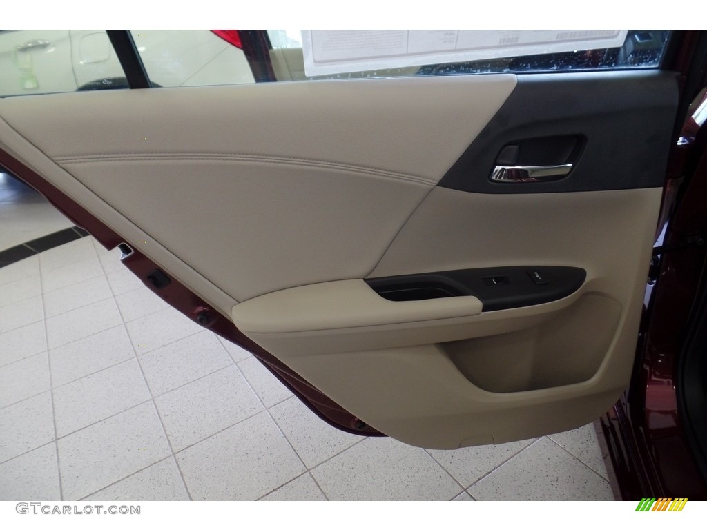 2017 Accord Hybrid Touring Sedan - Crimson Pearl / Ivory photo #6