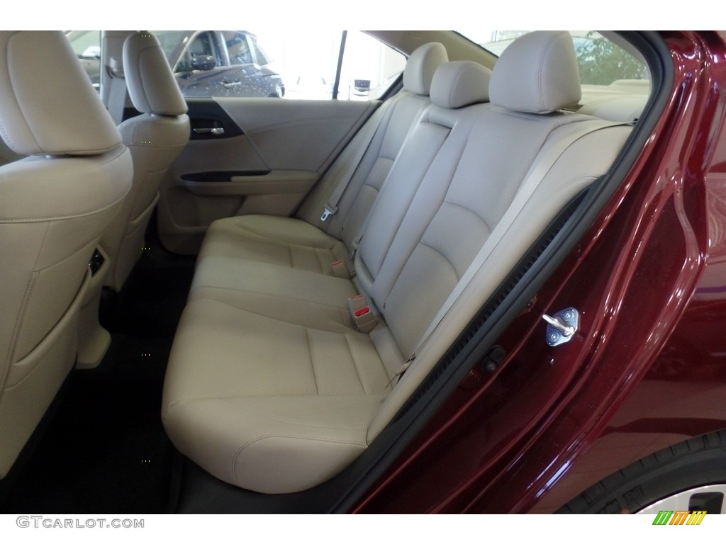 2017 Accord Hybrid Touring Sedan - Crimson Pearl / Ivory photo #9