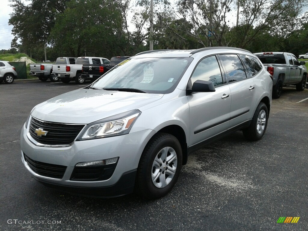 Silver Ice Metallic 2017 Chevrolet Traverse LS Exterior Photo #121309268