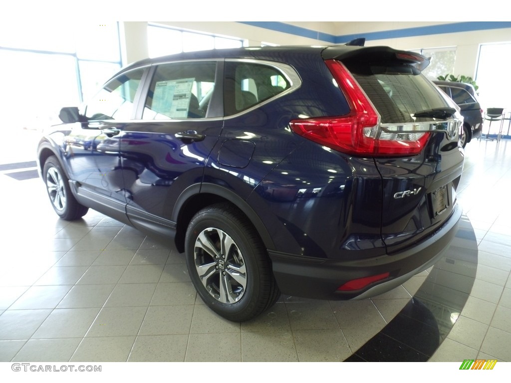 2017 CR-V LX AWD - Obsidian Blue Pearl / Gray photo #2