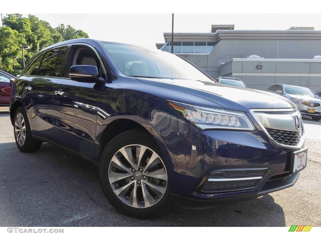 2015 MDX SH-AWD Technology - Fathom Blue Pearl / Graystone photo #1