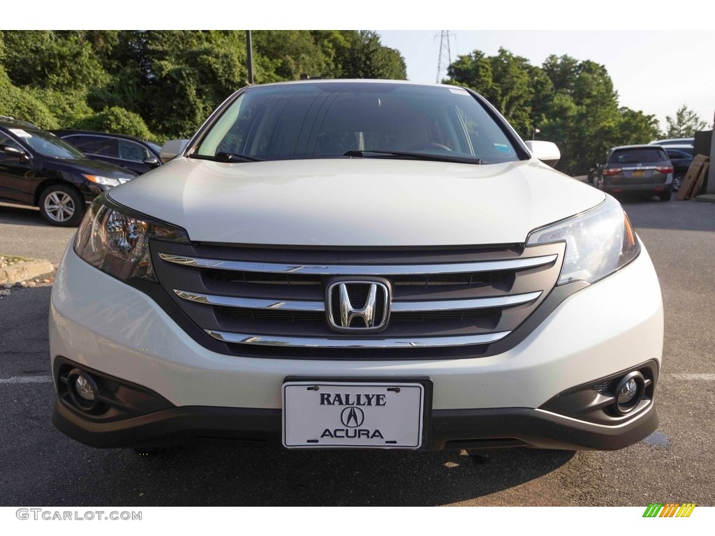 2014 CR-V EX AWD - White Diamond Pearl / Black photo #2