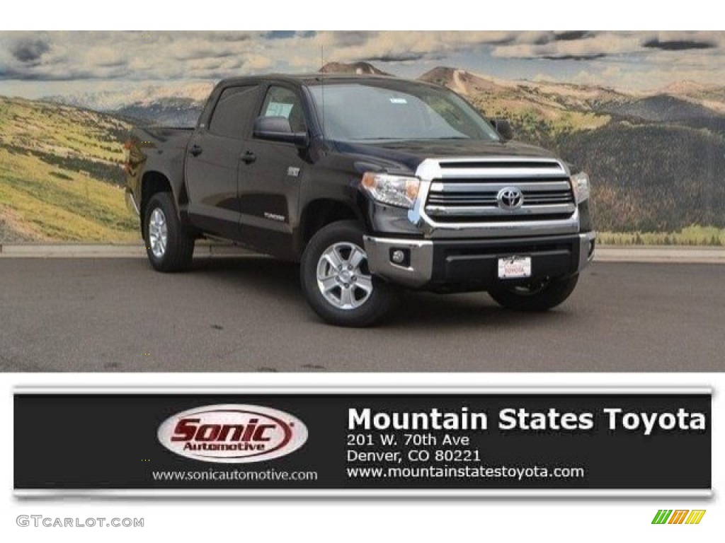 2017 Tundra SR5 CrewMax 4x4 - Midnight Black Metallic / Black photo #1