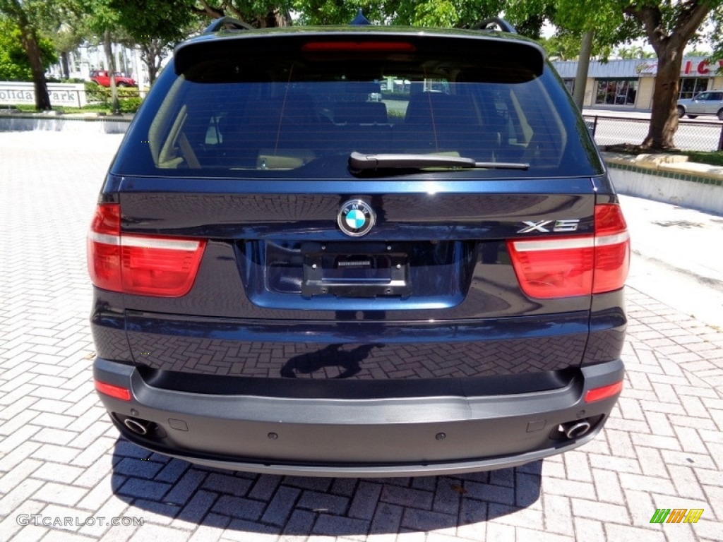 2010 X5 xDrive35d - Monaco Blue Metallic / Sand Beige photo #7