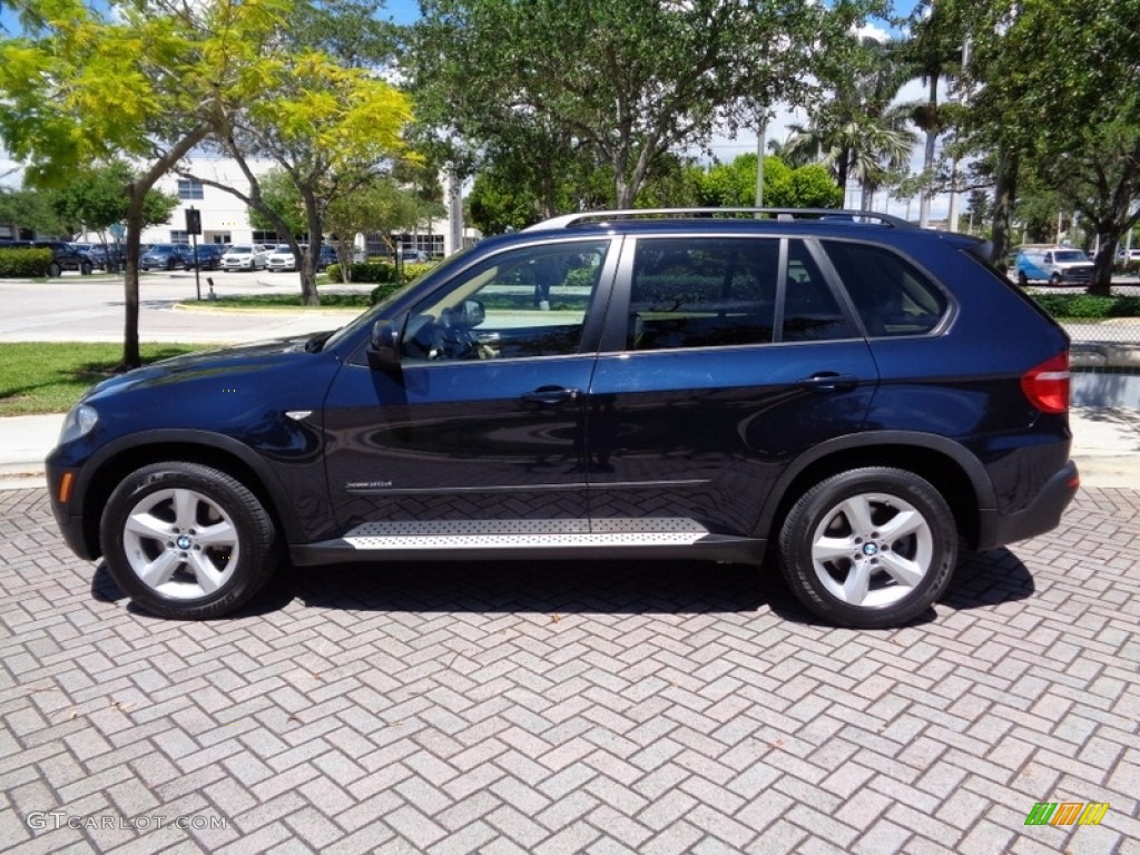 2010 X5 xDrive35d - Monaco Blue Metallic / Sand Beige photo #11