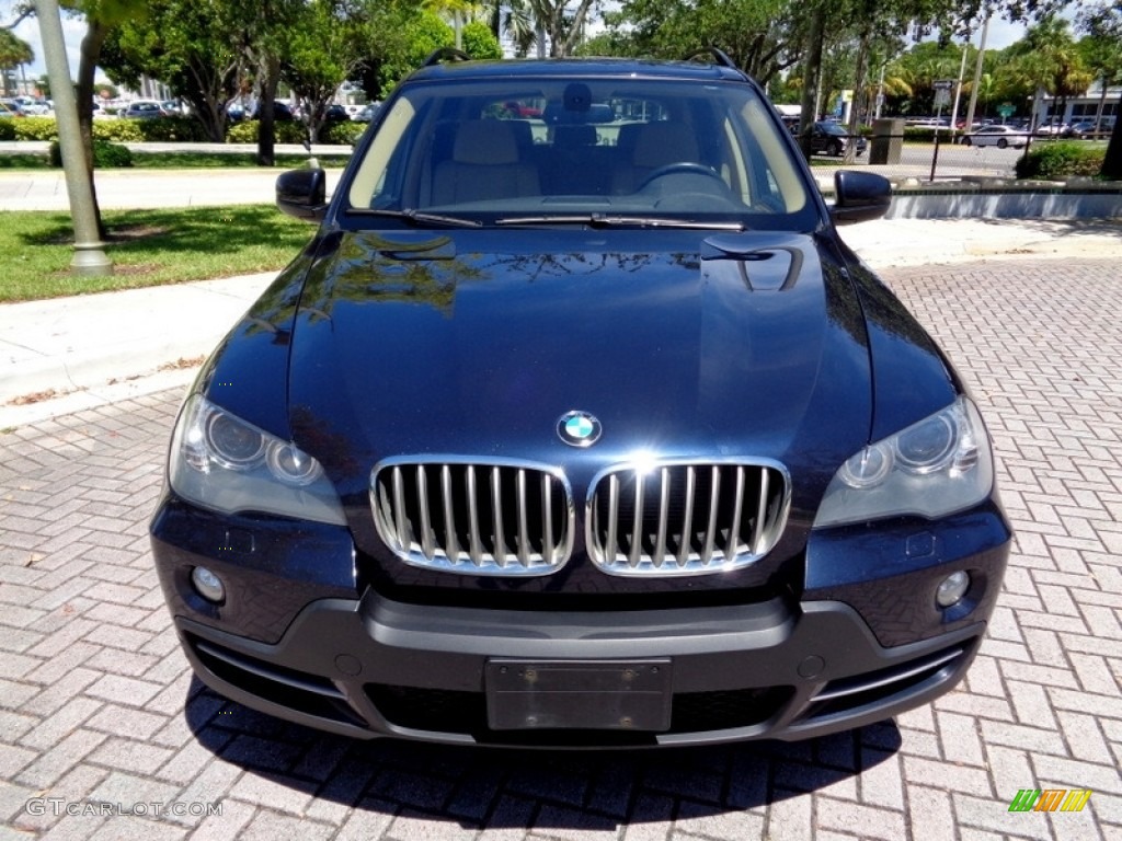 2010 X5 xDrive35d - Monaco Blue Metallic / Sand Beige photo #15
