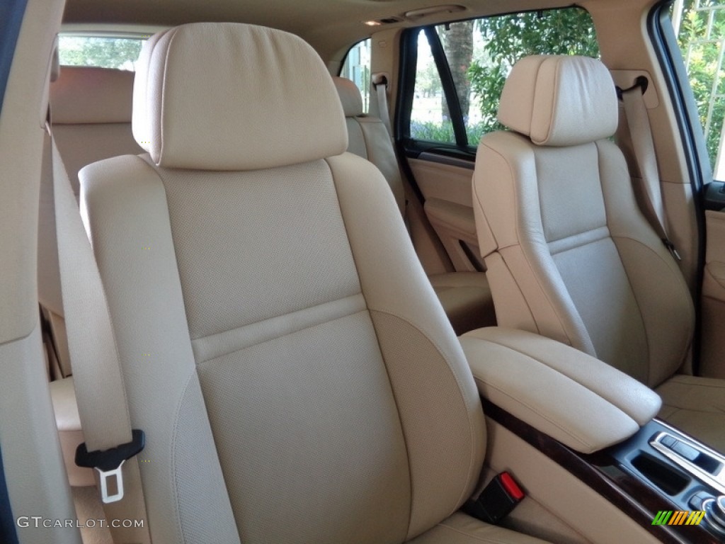 2010 X5 xDrive35d - Monaco Blue Metallic / Sand Beige photo #34