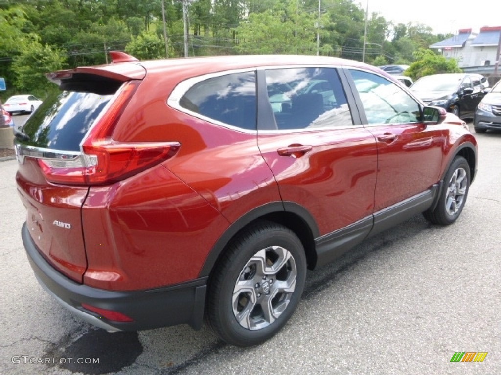 2017 CR-V EX-L AWD - Molten Lava Pearl / Ivory photo #4