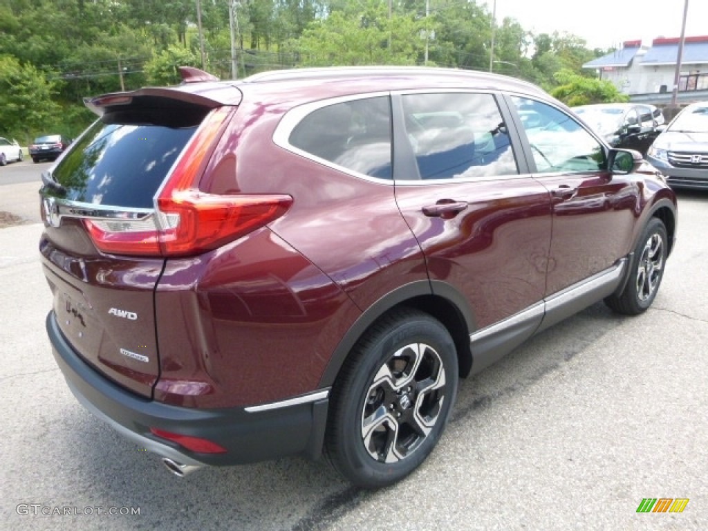 2017 CR-V Touring AWD - Basque Red Pearl II / Gray photo #4