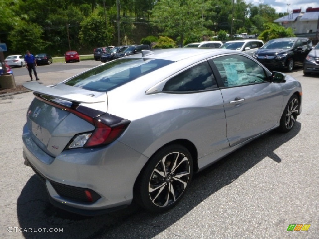 2017 Civic Si Coupe - Lunar Silver Metallic / Black photo #4