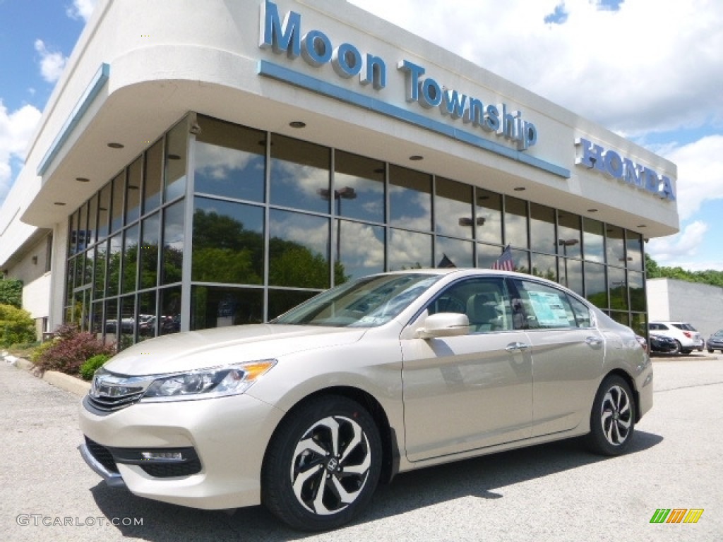 2017 Accord EX-L V6 Sedan - Champagne Frost Pearl / Ivory photo #1