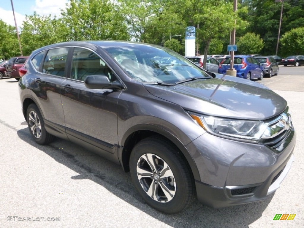 2017 CR-V LX AWD - Modern Steel Metallic / Gray photo #5