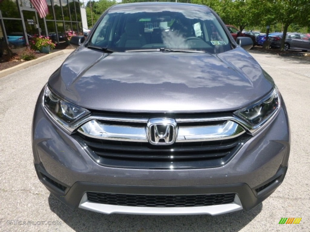 2017 CR-V LX AWD - Modern Steel Metallic / Gray photo #6