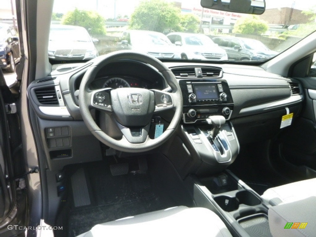 2017 CR-V LX AWD - Modern Steel Metallic / Gray photo #10