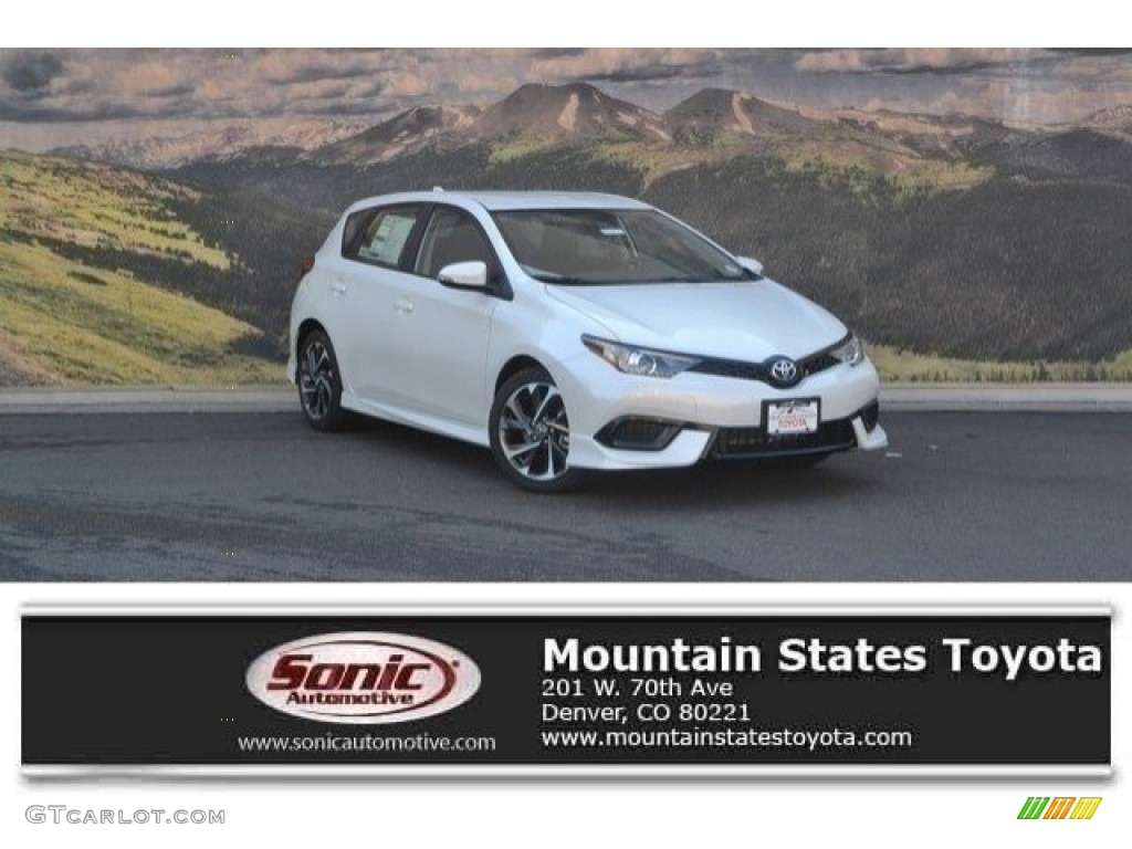 2017 Corolla iM  - Blizzard White Pearl / Black photo #1