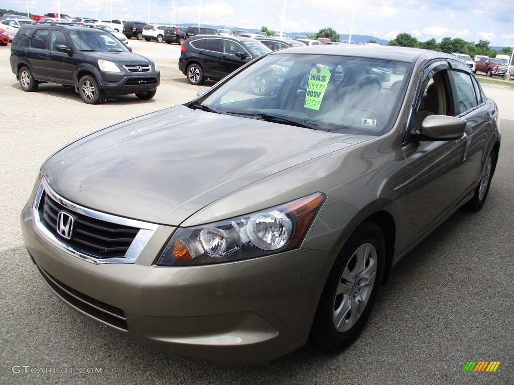 2009 Accord LX-P Sedan - Bold Beige Metallic / Ivory photo #4