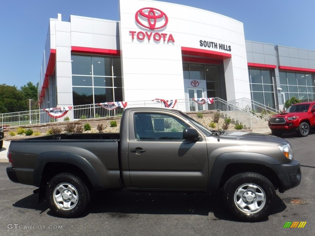 2011 Tacoma Regular Cab 4x4 - Pyrite Mica / Graphite Gray photo #2