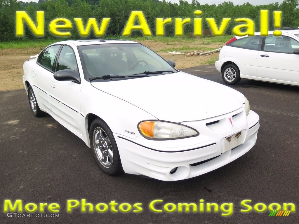 2003 Grand Am GT Sedan - Summit White / Dark Pewter photo #1