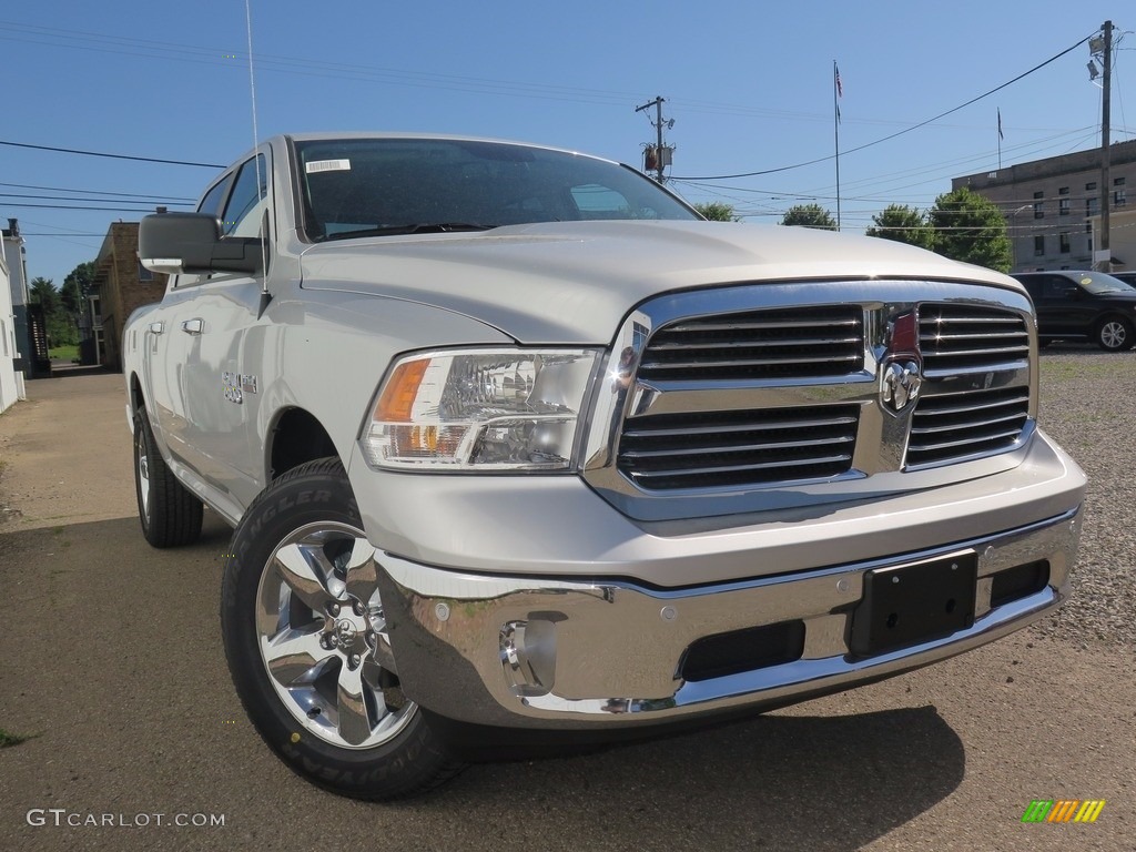 2017 1500 Big Horn Crew Cab 4x4 - Bright Silver Metallic / Black/Diesel Gray photo #1