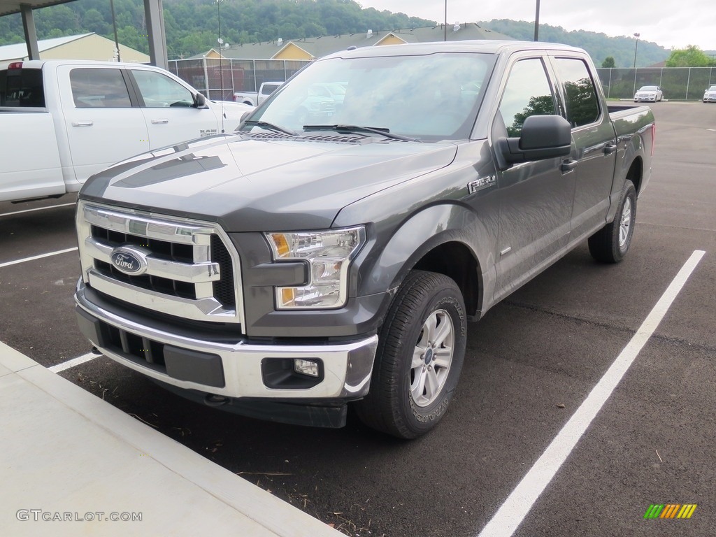 2017 F150 XLT SuperCrew 4x4 - Lithium Gray / Earth Gray photo #3