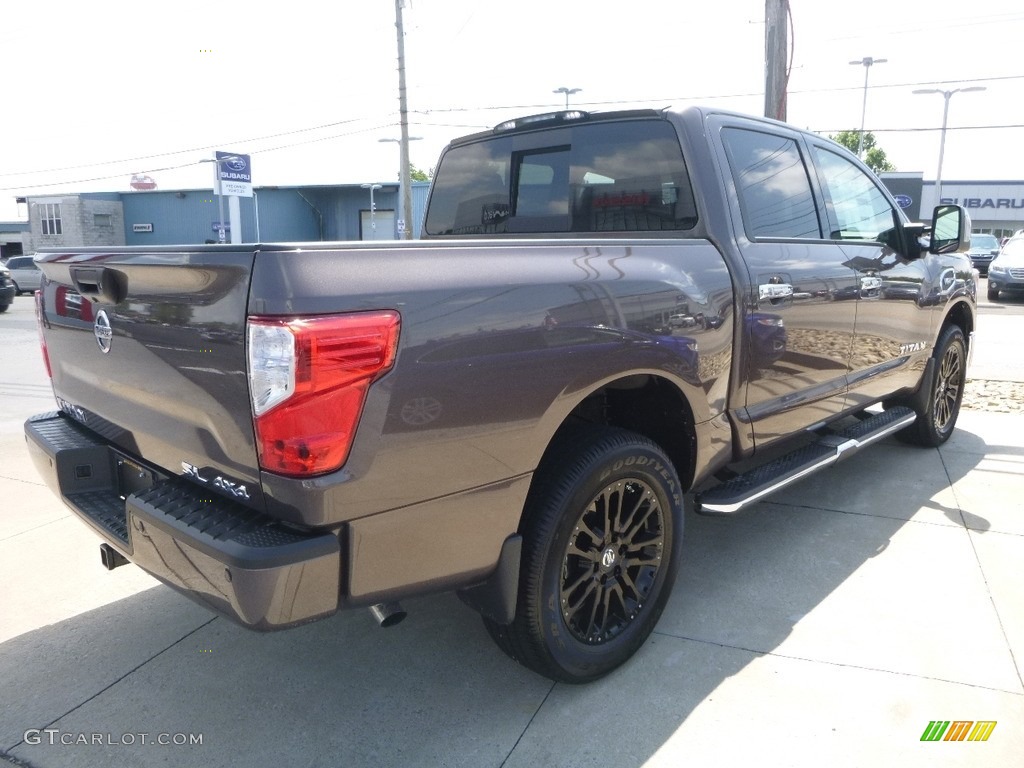 2017 Titan SL Crew Cab 4x4 - Java Metallic / Beige photo #4