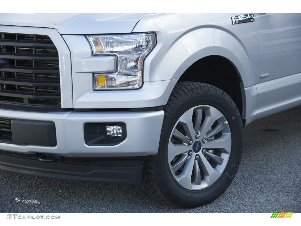 2017 F150 XL SuperCab 4x4 - Ingot Silver / Black photo #2