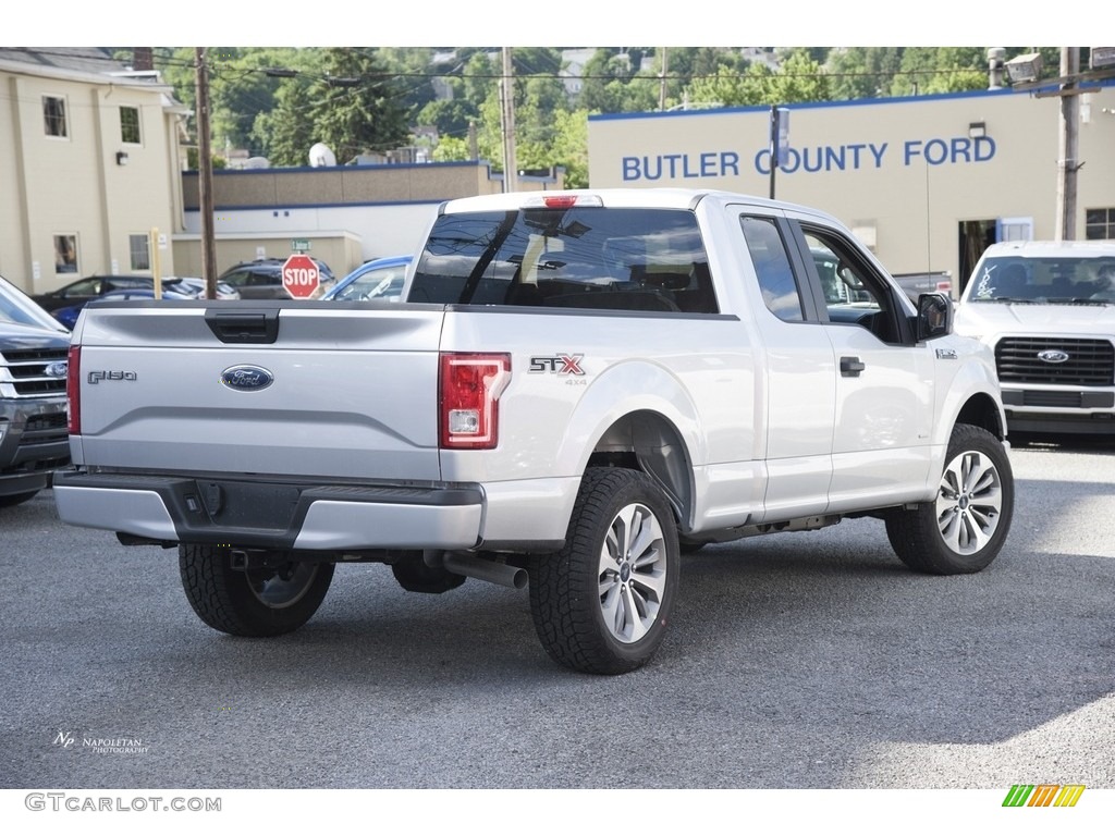 2017 F150 XL SuperCab 4x4 - Ingot Silver / Black photo #4