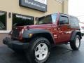 2008 Red Rock Crystal Pearl Jeep Wrangler X 4x4 #121248989
