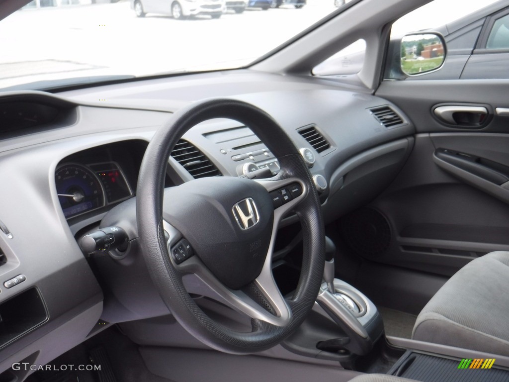 2011 Civic EX Sedan - Polished Metal Metallic / Gray photo #11